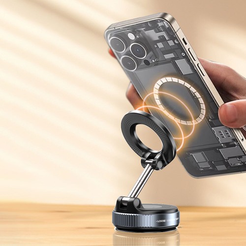 Vacuum Magnetic Suction Cup Car Phone Holder Stand Mount 360° Rotation AU FT - Picture 4 of 21
