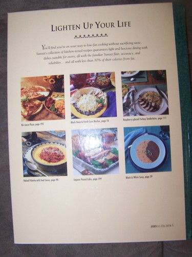 The Best of Sunset Low Fat CookBook, Looks like never used 224 pages 1994 - Picture 2 of 4