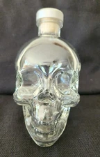 Crystal Head Vodka Skull Bottle (Empty) w/Original Stopper Halloween Decor 