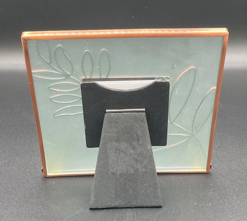 Hallmark Metal/Copper Color Photo Frame Holds 2.25" Photo - Picture 3 of 4
