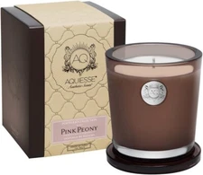 Aquiesse Pink Peony Cherry Blossom Soy Candle Gift Box 100 Hr Burn Large 11 Oz