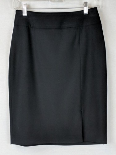 CLASSIQUES ENTIER WOMENS WOOL BLEND BLACK STRETCH PENCIL SKIRT SZ P 2 - 第 1/4 張圖片