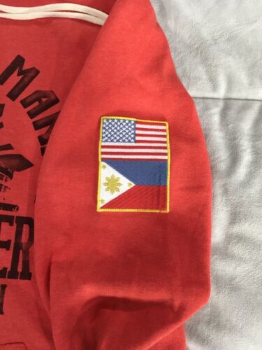Roots of Fight HERREN GRÖSSE M BOXEN Muhammad ali HOODIE PULLOVER *BRANDNEU* ROT - Bild 3 von 9