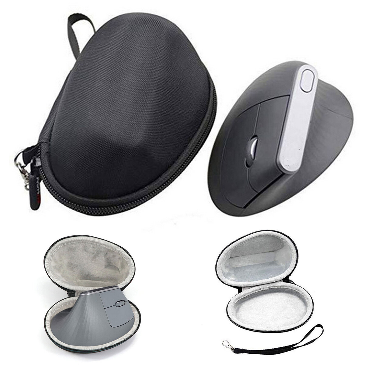Wireless Mouse Storage Case Portable Protective Sleeve Compatible with Logitech MX Vertical Ergonomic Mouse-image