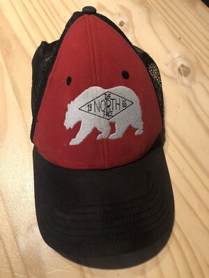 vintage the north face hat white bear 