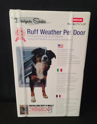 Designer Series Ideal Pet Products Ruff Weather Pet Door Medium 35 Lb 1/4  x 13