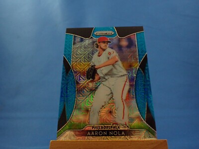 Aaron Nola Prizm 2019 Blue Mojo Prizm /399