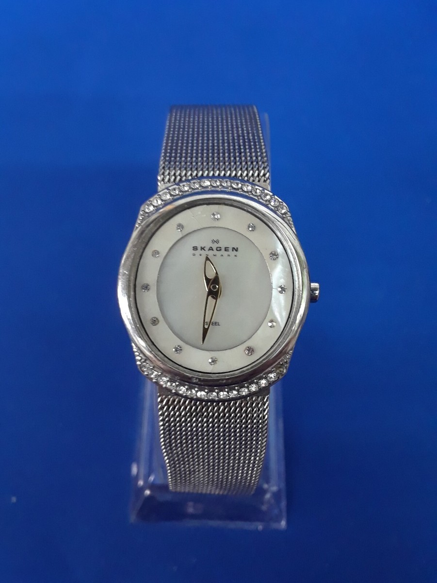 Skagen Denmark Womens Watch Diamond Silver Tone686XSGSC | eBay display picture 3