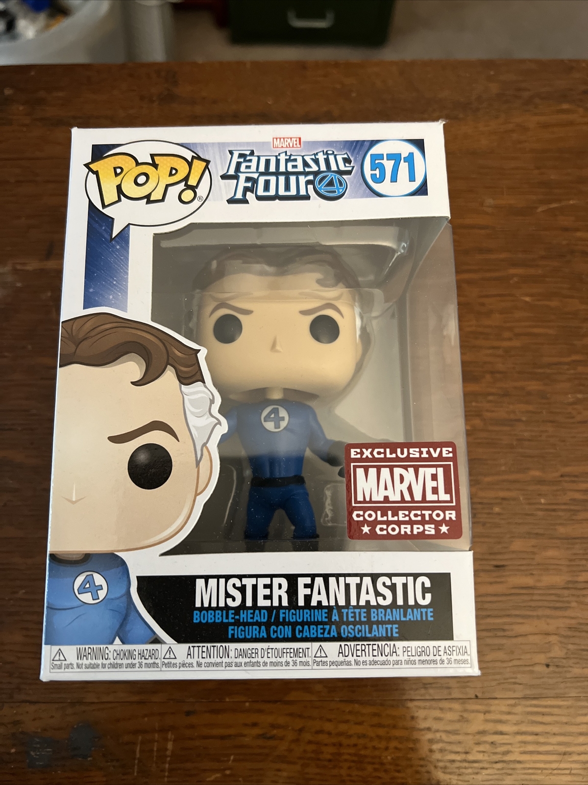Funko Pop Marvel Cuerpo De Coleccionistas Cuatro Fantásticos Mister Mr. Fantástico #571