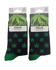 Marijuana Embroidered Cotton Socks 1 Pair