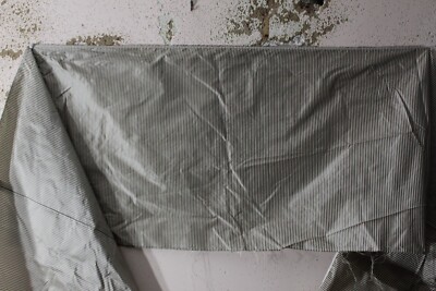 Scalamandre, Pinstripe Silk, 100% Silk Remnant, 260'' Wide X 18'' Long, Charcoal