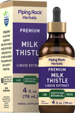 Milk Thistle Seed Extract  4 fl oz  Liquid Supplement Drops  by Piping Rock