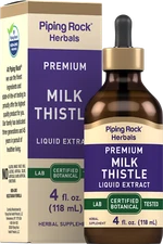 Milk Thistle Seed Extract | 4 fl oz | Liquid Supplement Drops | by Piping Rock