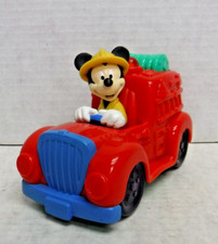 Firefighter Mickey Mouse Fire Truck Disney 6" Vehicle Untested 040424AST2
