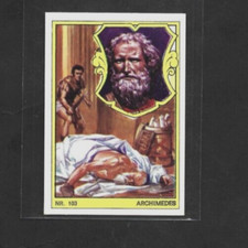 1970 s Dutch #103 ARCHIMEDES Historical Figures Card Leading Scientist Of Antqty