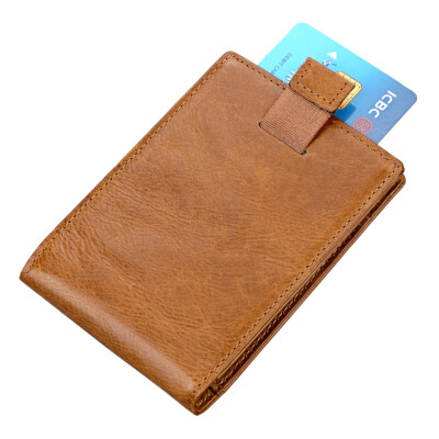 RFID Slim Leather Short Clutch Wallet for Men Credit Card Holder Money Clip  Gift - Main Image