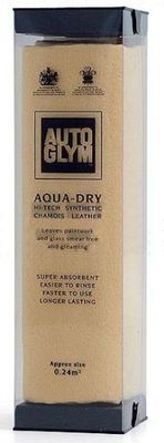 Autoglym Aqua Dry Hi-Tech Synthetische Gämse Leder Auto Valeting Trockentuch