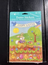 American Greetings Easter Stickers Bloomer Bunny Duck Eggs