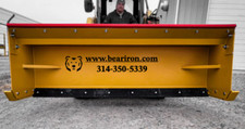 72" Skid Steer Snow Pusher Attachment by Bear Iron Works USA Made American Iron