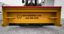 72" Skid Steer Snow Pusher Attachment by Bear Iron Works USA Made American Iron