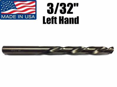 3/32 LEFT Hand Super Premium High Speed Drill Bit Norseman USA Made (#89290)