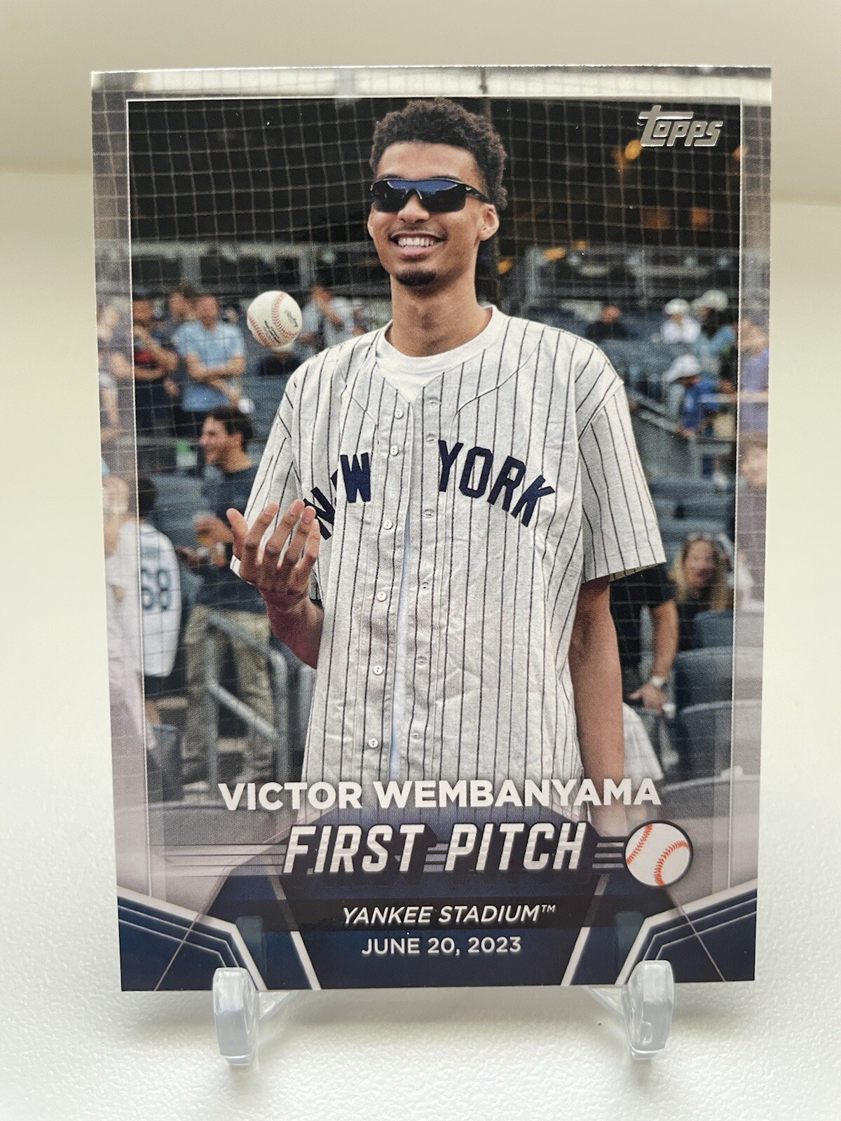2024 Topps Series 2 Victor Wembanyama #FP-1 First Pitch New York Yankees