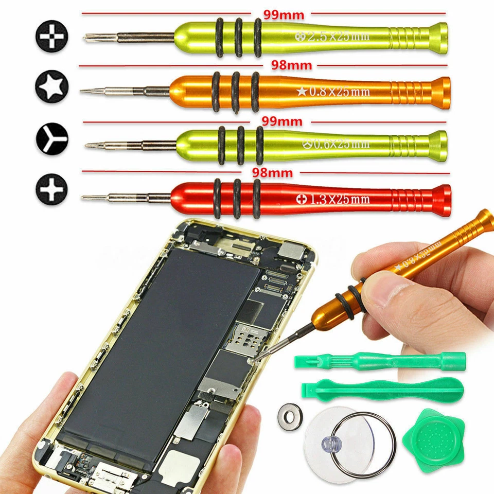 Cell Phone Repair Screwdriver Kit Tool Screen Removal Adhesive Stick for Phones - Image 2 of 4