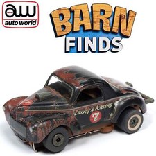 Auto World WILLYS GASSER Barn Finds HO Slot Car SC345 fits AFX Thunderjet