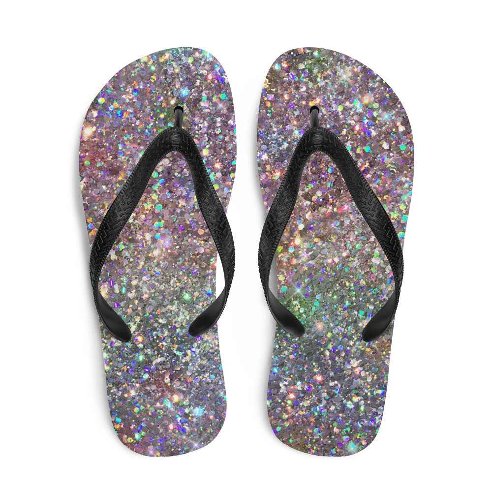 Flip-Flops Iridecent Glitter Beach Sandals Men Women Flat Shoes Flip Flop |  eBay