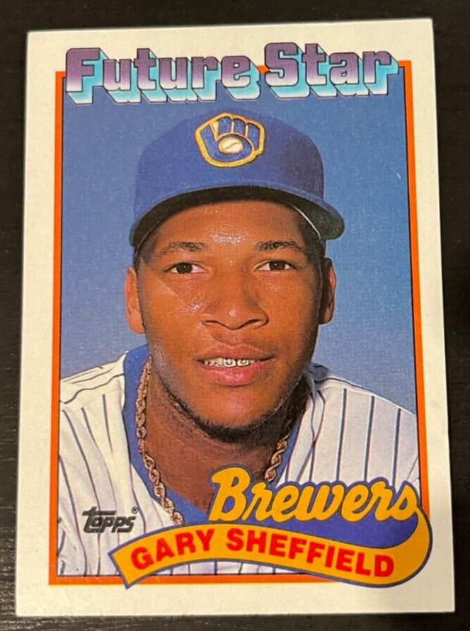Gary Sheffield  1989 Topps #343 Rookie (RC)  Milwaukee Brewers