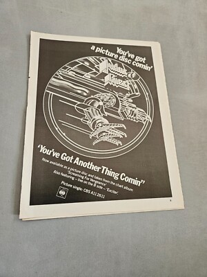 TPEEP128 MAGAZINE ADVERT 11X8'' JUDAS PRIEST - YOU'VE GOT ANOTHER THING COMIN' 