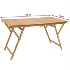 Tavolo Pieghevole Pic Nic 70 x 140 cm naturale