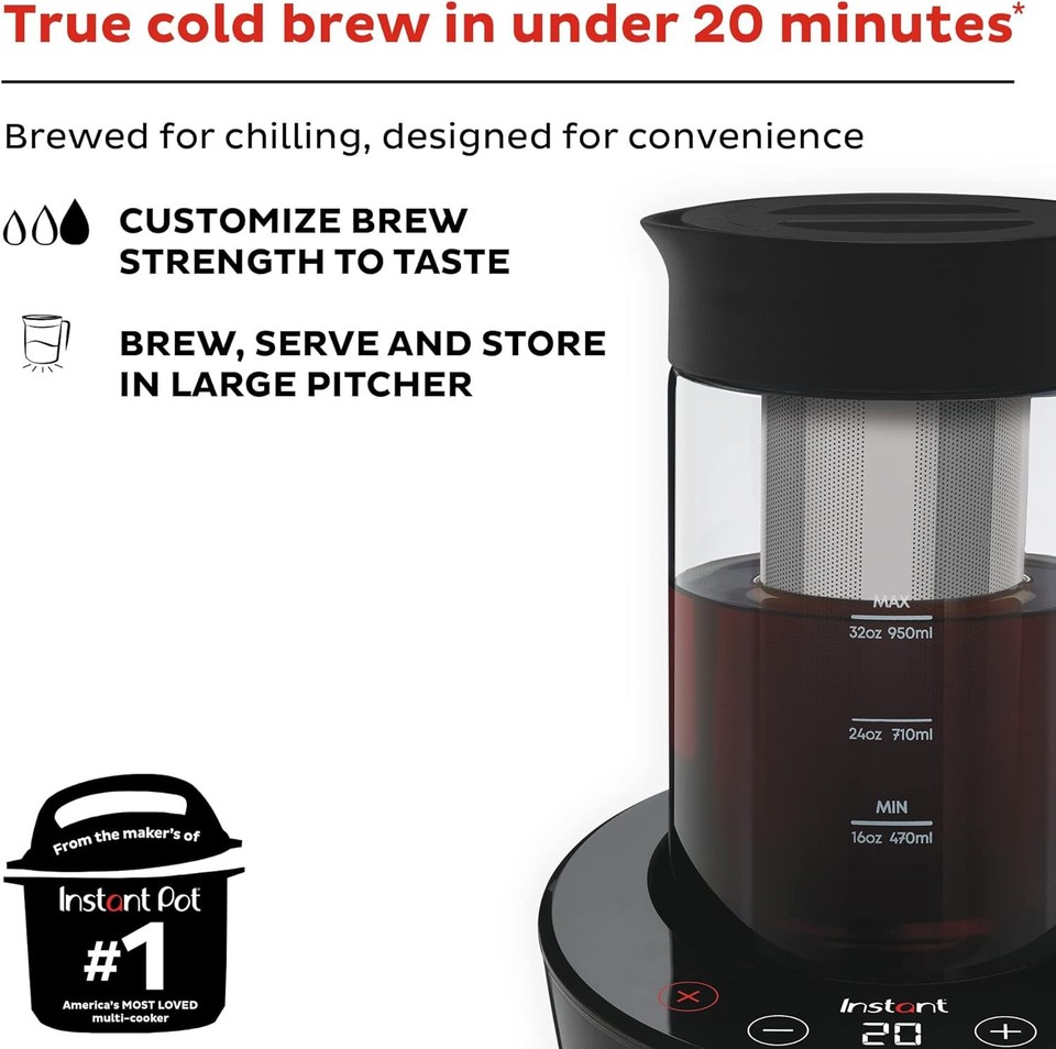 Instant Cold Brew Electric Coffee Maker, From the Makers of Instant Pot eBay