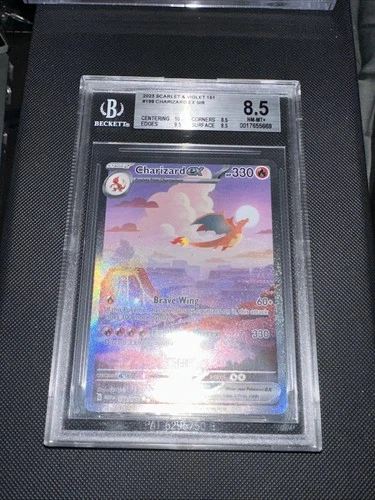 BGS 8.5 Charizard EX 199 Pokemon Scarlet And Violet Pokemon 151 SIR Alt Art
