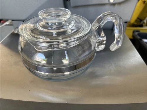 Pyrerx Flameware coffee pot with lid excellent condition No Chips 6 Cups