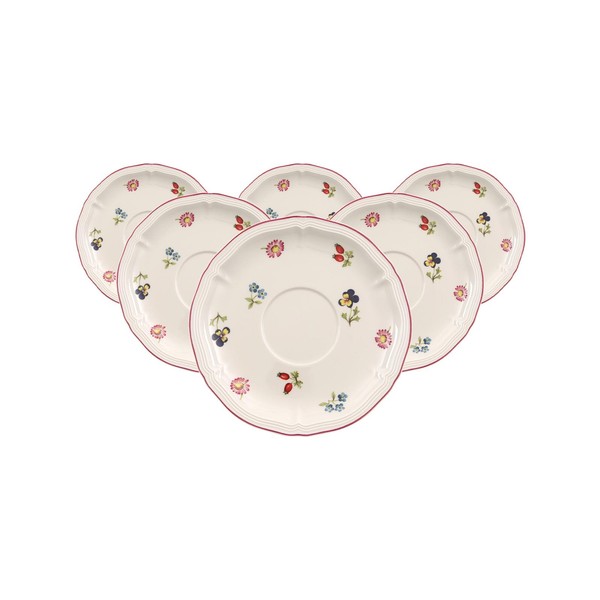 Villeroy&Boch Petite Fleur FrüHstüCksuntertasse ø 17 Cm 6Er Set Mit Blumendekor-image
