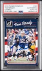 2016 PANINI DONRUSS SAMPLE #180 TOM BRADY PSA AUTHENTIC DNA AUTO 10