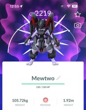Pokemon Go - Armoured MewTwo (Normal - not Shiny)