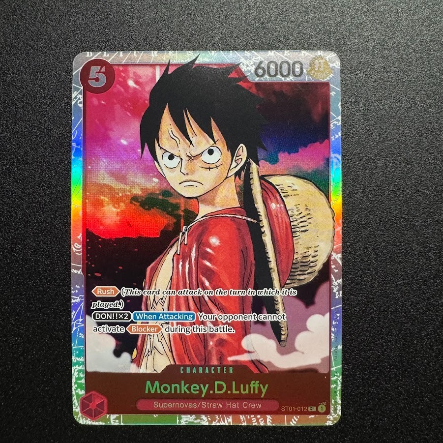 Monkey.D.Luffy ST01-012 SR - One Piece TCG - Starter Deck 1: Straw Hat Crew  NM