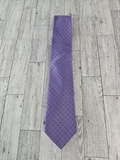 Michael Kors 100 Silk Men  s Tie Necktie Purple Circles Dots