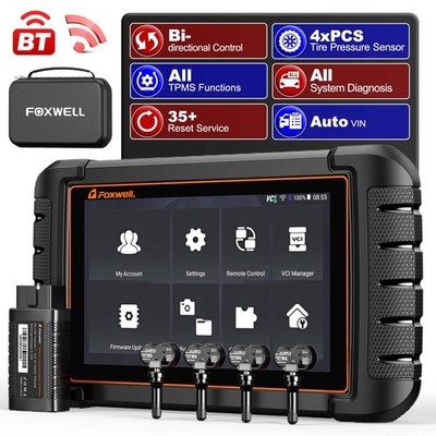 Foxwell NT809TS Bidirectional OBD2 Scanner Programming TPMS Sensor Reset Tool