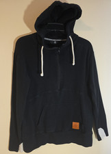 Ampersand Ave Half Zip Pullover Hoodie Black Women's large