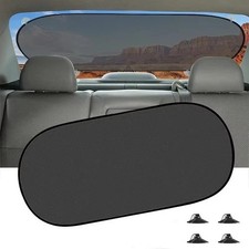 Foldable Car Rear Window Sun Shade Windshield Visor Mesh Cover Uv Protection Usa