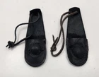Civil War Arytillery Thumb Stall Black Leather For Canon use  Lot of 2 Repro