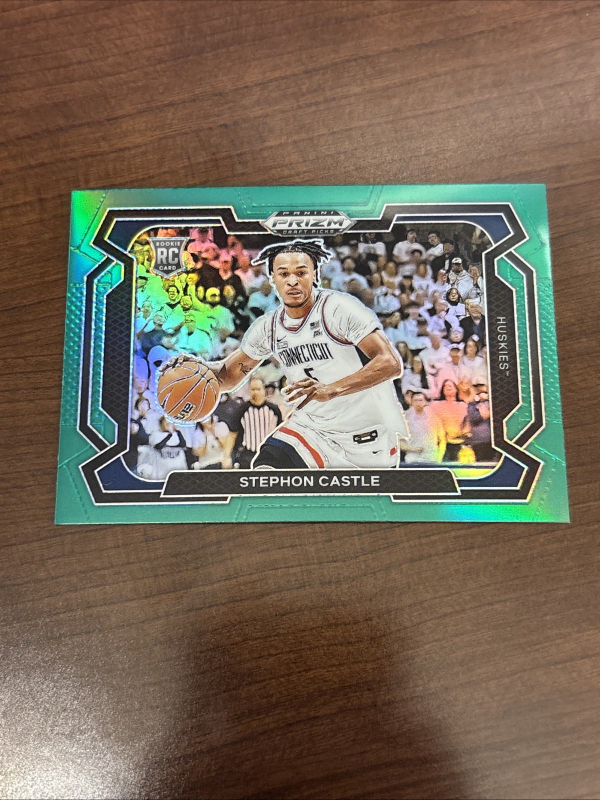 2024 Panini Prizm Draft Picks - Green Prizm #17 Stephon Castle (RC) - Variation