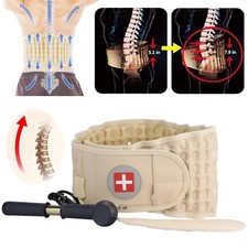 Decompression Belt Back Brace Lumbar Spinal Support  Extender Belt Air Traction