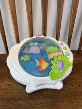 Fisher-Price Ocean Wonders Aquarium Crib Soother Music Lights T3647 2009 Tested