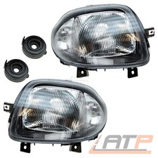 2x SCHEINWERFER HAUPTSCHEINWERFER H4 VORNE LINKS+RECHTS FÜR RENAULT CLIO 2 98-01