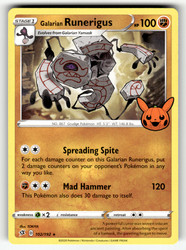 Galarian Runerigus 102/192 Trick or Trade BOOster 2023 Rare
