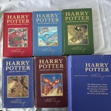 Harry Potter Book Set Hardcover Deluxe Edition 1-5 Rare JK Rowling Signature Box